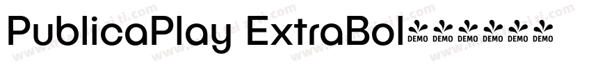 PublicaPlay ExtraBol字体转换